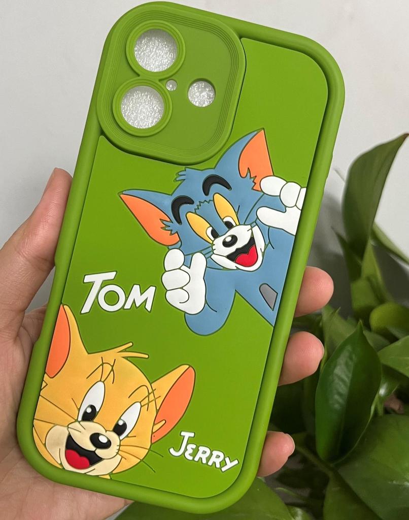 Creative 3D Cartoon Mouse Cat Silicone Phone Case for IP16 Pro Max/15/14/13/12