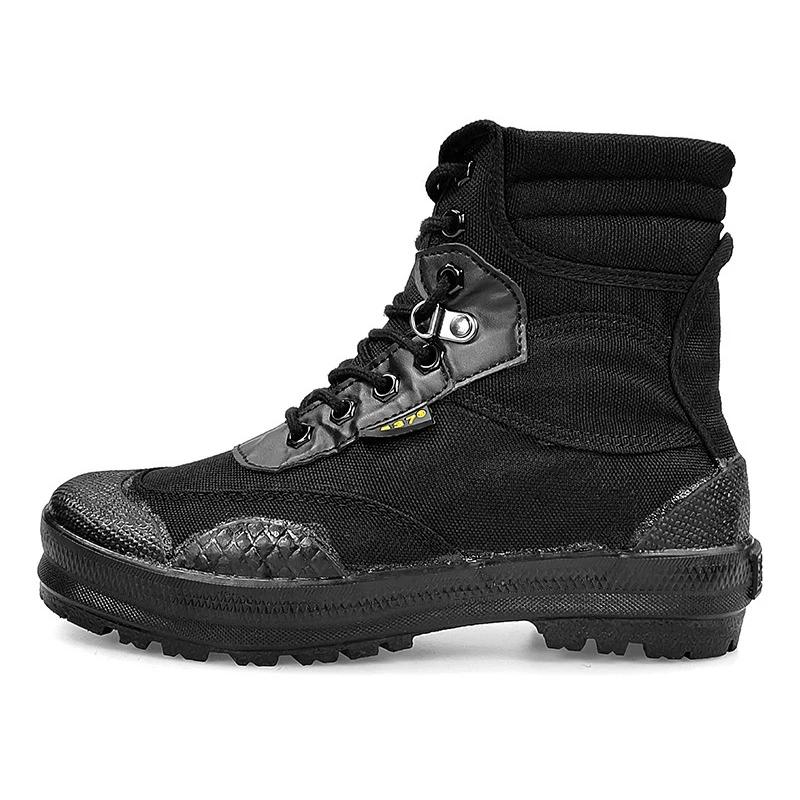 

Мужские парусиновые ботильоны для улицы, легкая мужская повседневная обувь, дизайнерские удобные мягкие мужские рабочие ботинки, классические ботинки с высоким верхом 44 чёрный