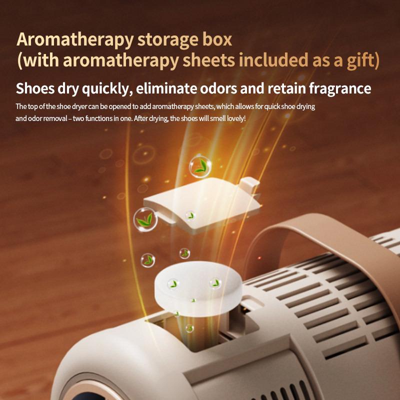Smart Portable Foldable Shoe Dryer with Constant Temperature and Dehumidifying Blue Light