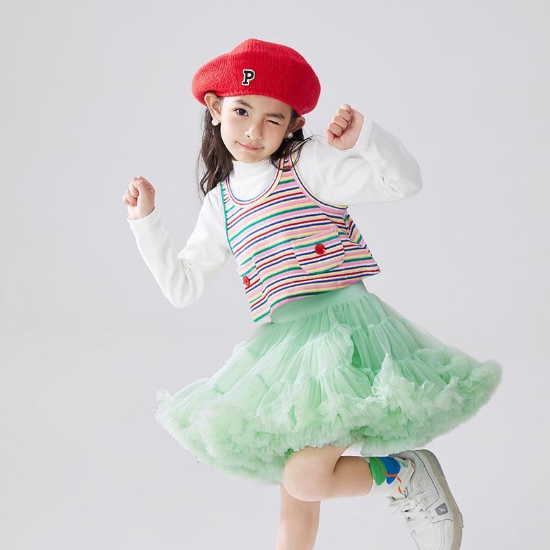 Princess Tutu Skirt for Girls - Fluffy Mesh Christmas Dress