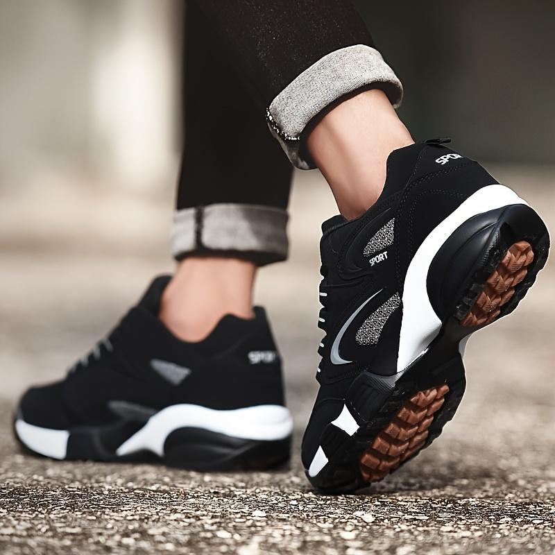 Plus Size Men's Lost Track Shoes, wygodne, antypoślizgowe, wytrzymałe, sznurowane buty sportowe, odpowiednie do męskich aktywności na świeżym powietrzu