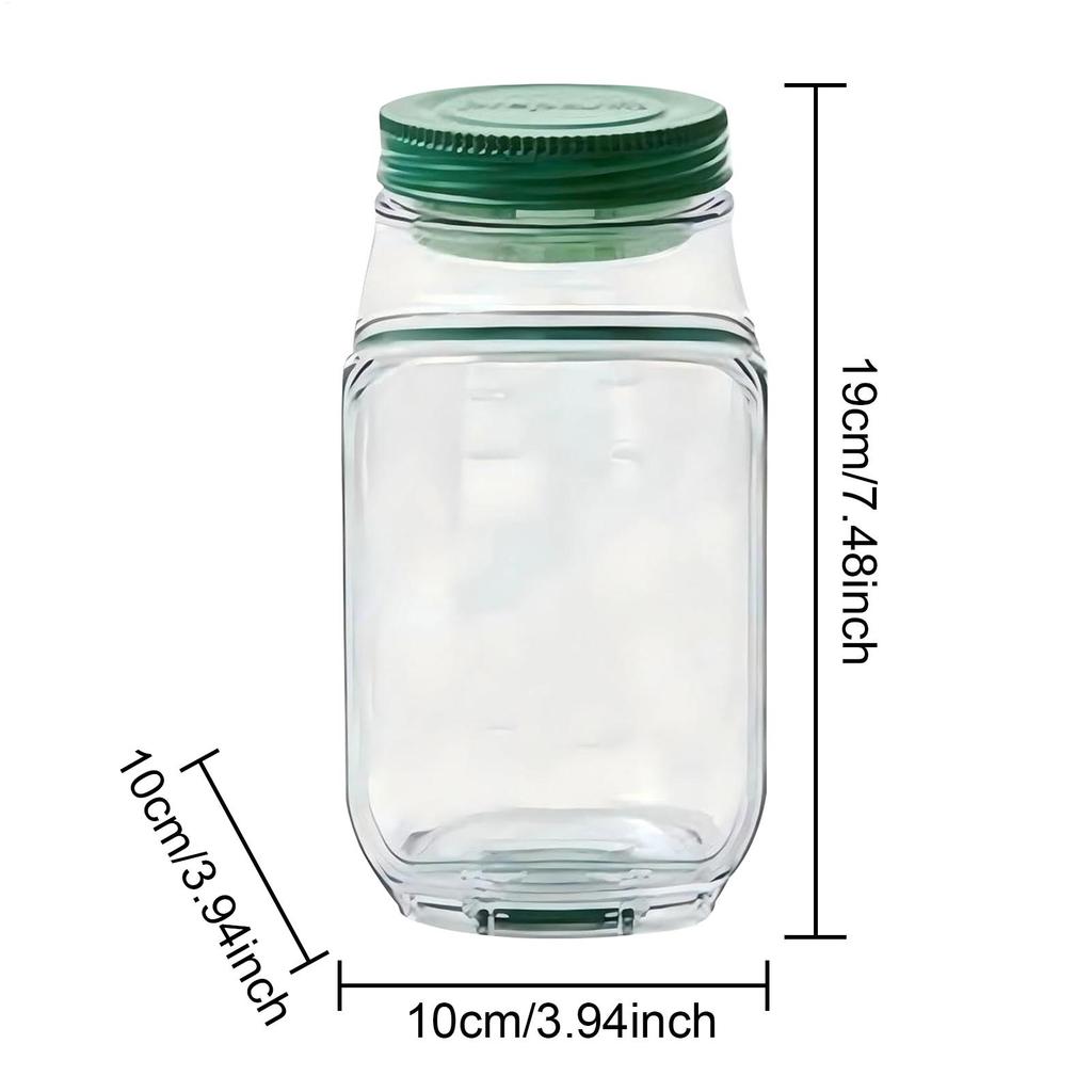 Salatglas Seitlich Öffnende Salatgläser Mikrowellen- Gefrier- Spülmaschinenfest Dressingbehälter Snackbox für Zuhause Büro Camping Reisen