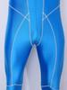 Combinaison de bain brillante pour homme Fermeture éclair avant Sans manches Body Leggings Coutures plates Combinaison