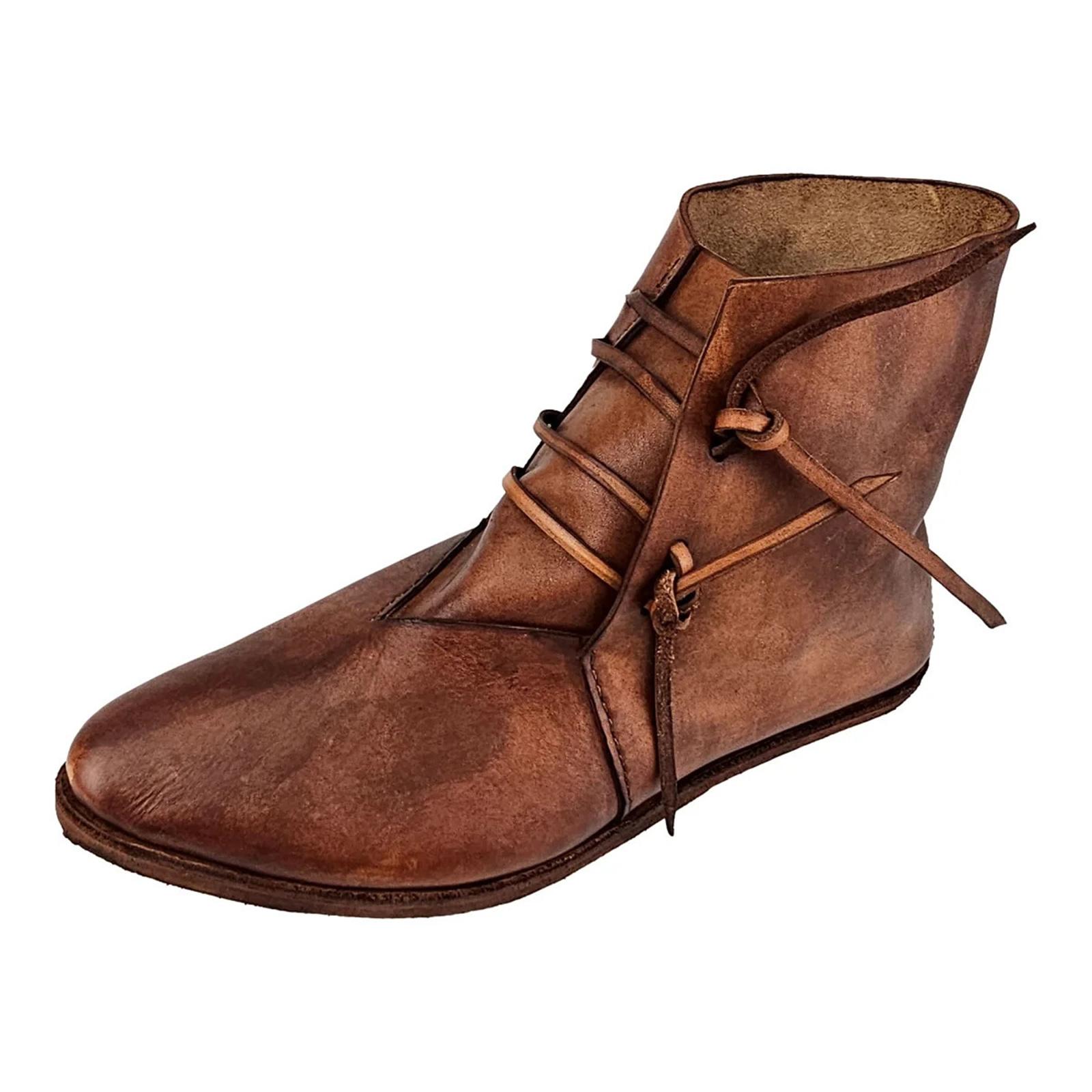 Medieval Viking Pirate Boots for Men