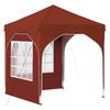 Pop Up Party Tent 192 X 192 X 245 Cm Terracotta
