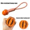Pet Toy Dog Bite-Resistant Cotton Rope Hand-Held Treat Ball for Teeth Cleaning and Training, Interactive Educational Toy Ball