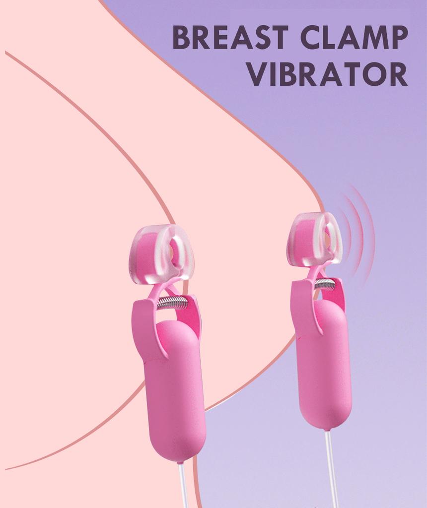 10 Frekvens Brystklemmer Vibrerende Brystklemmer Brystvortestimulator Kablede Vibratorer Egg Sexleketøy for Kvinner Par Moro