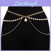 Metallic Body Chain For Women Men With Rhinestone Decoration For Summer Fashion