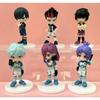 6pcs BLUE LOCK Anime Figure Set 8cm Isagi Bachira Chigiri Ness Hiori Nagi Reo Kaiser Model Toys Collection