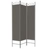 Vidaxl Parawan 3-Panelowy, Antracytowy, 120X220 Cm, Tkanina