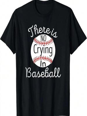 There Is No Crying In Baseball Little Legue Tball Shirt T-Shirt