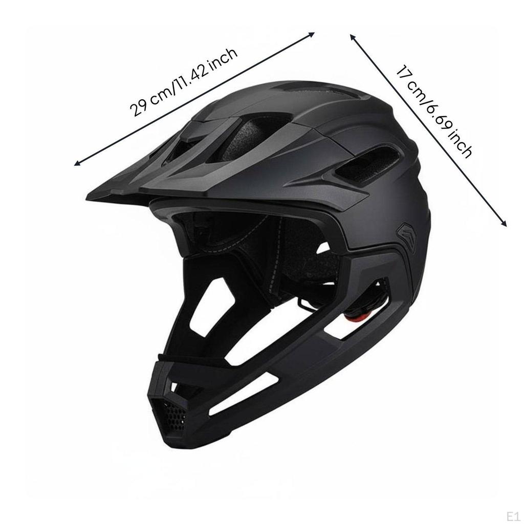 Full Cover Mountain Bike Helmet Rough Terrain Riding Detachable Chin Guard Impact Protection