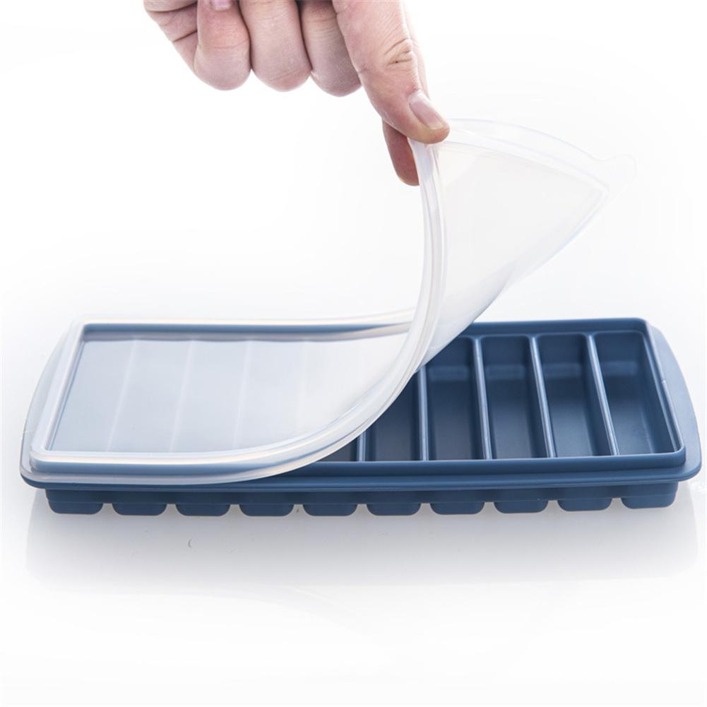 10 Cavities Ice Cube Tray With High Permeability Silica Gel Cover Ice Maker