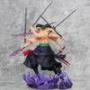 One Piece Anime Figures Battle Nine-blade Stream Zoro Action Figure PVC Collector Toys Children Model Birthday Gifts