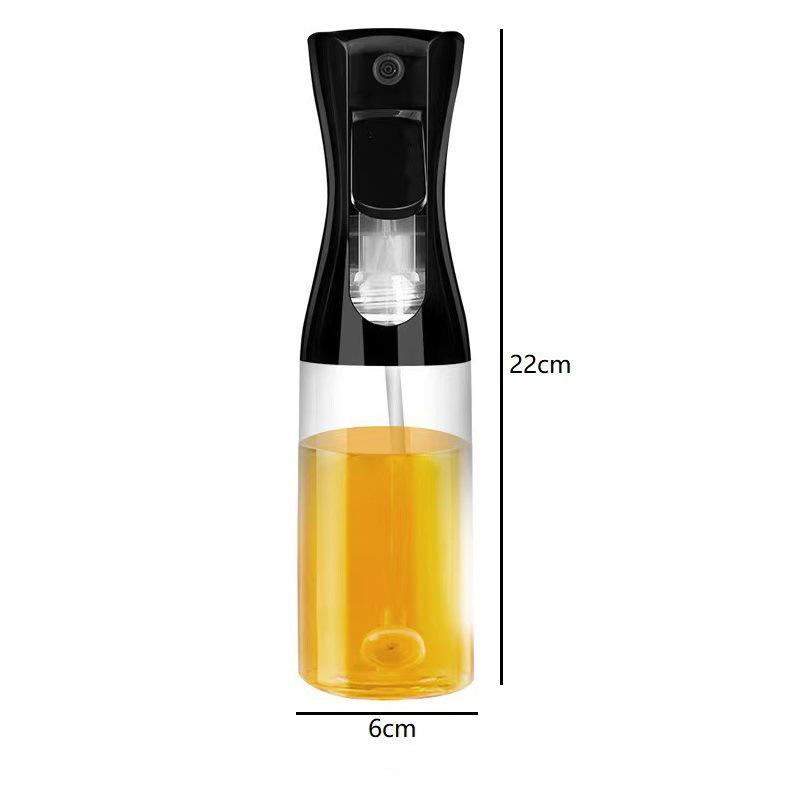 Cross-border bestseller: Push-type Oil Spray Bottle - Dust-Proof with Oil Control for Kitchen Seasoning.