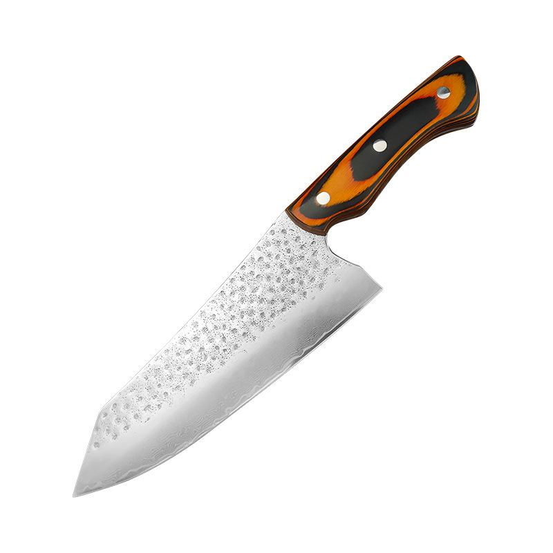 Sharp Kitchen Knife Damascus Steel Blade Sharp Chefs Cleaver Kiritsuke Utility Slicing Sashimi Sushi Kitchen Knives Wood Handle