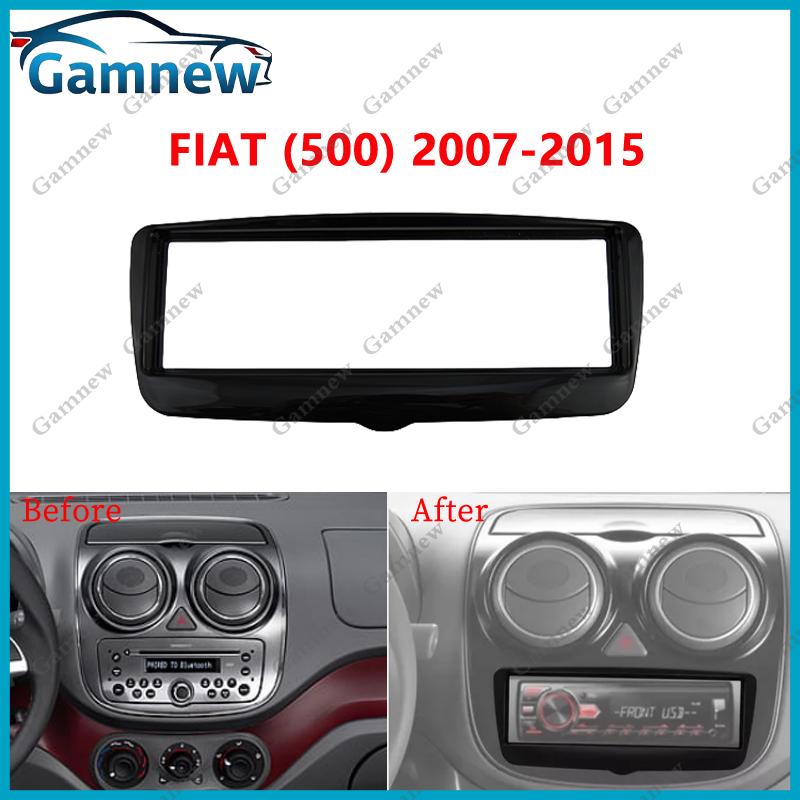 1DIN Car Fascia Radio Panel For Fiat Siena Punto Palio 500 Weekend Frame Kit Install Facia Face Plate