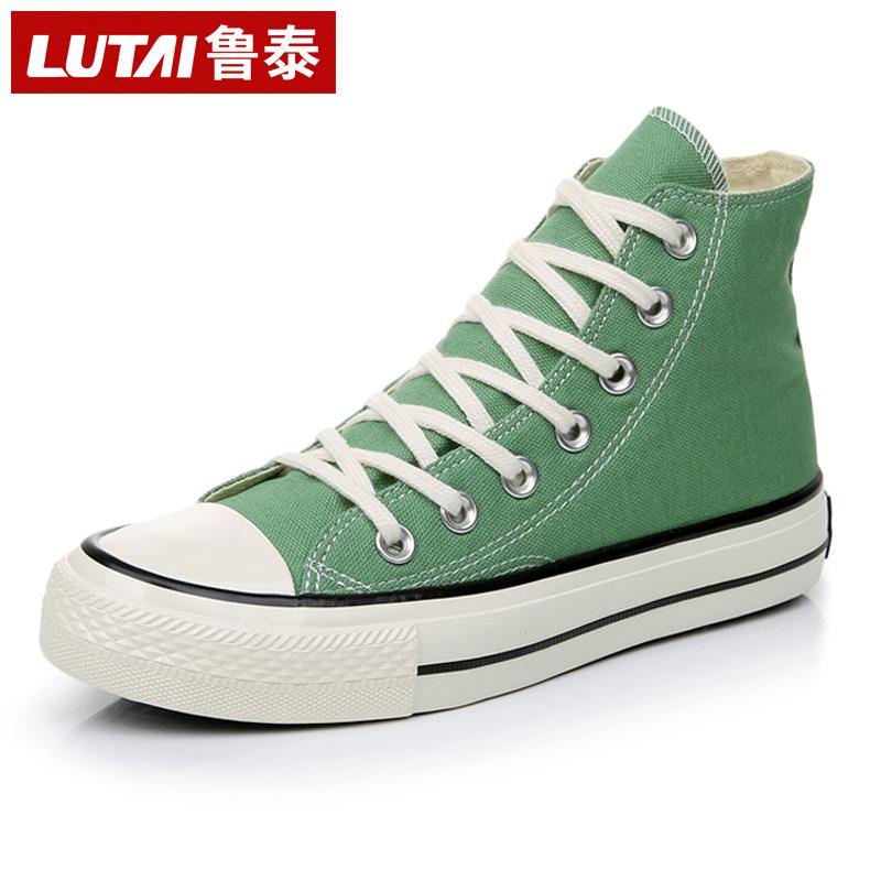 Little white shoes white canvas shoes work shoes men's casual shoes one pedal lazy shoes men's shoes single shoes sneakers