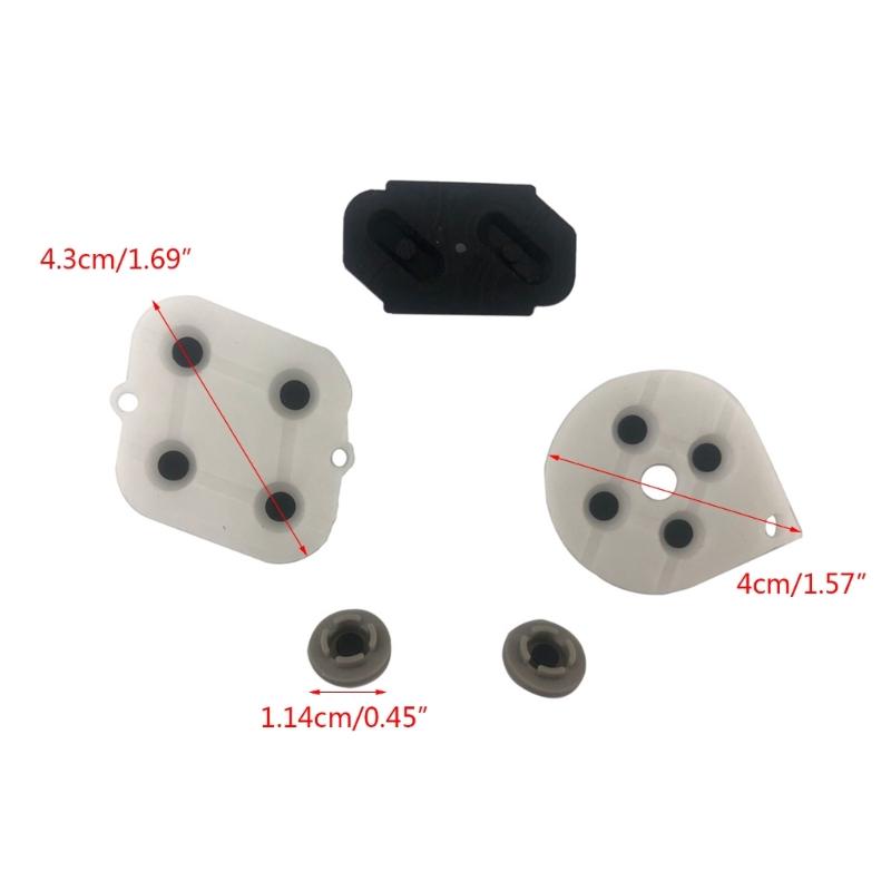 5Pieces Conductive Rubber Silicone Pads Controller Repairs for SNES Controller Keypads Replacement Part