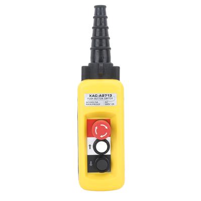 AC250V 5A AC500V 2A Crane Hoist Control Single Speed 2 Buttons Hoist Push Button Switch with