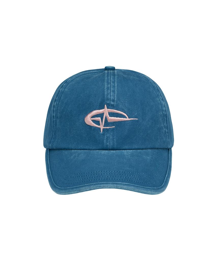 WILDROCK Wild Signature Logo Pigment Ball Cap_Blue