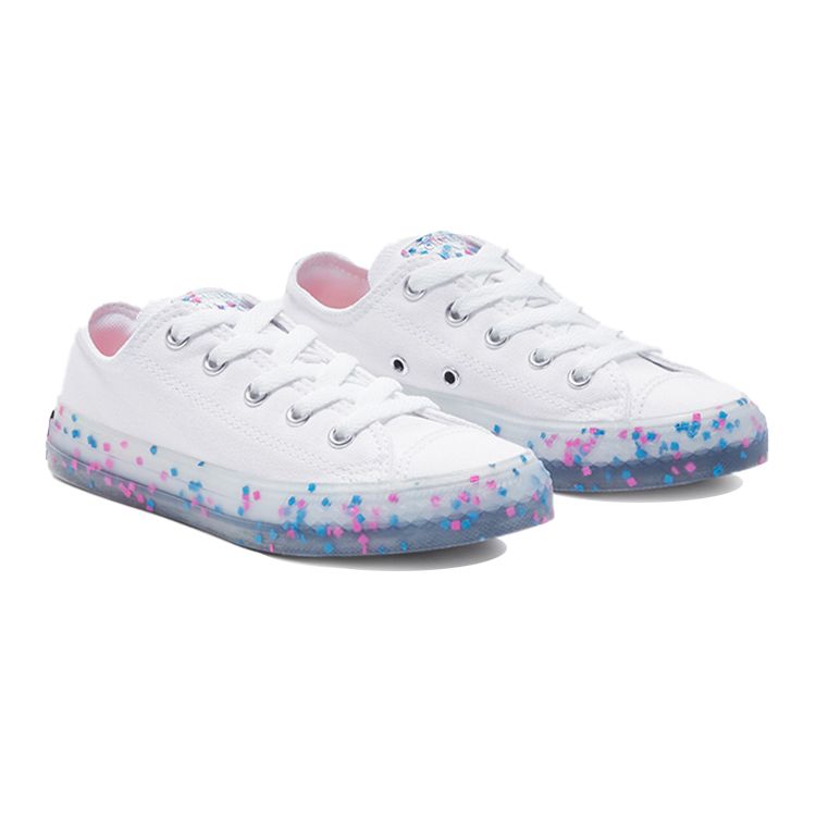 Converse Chuck Taylor All Star Comfortable Low-Top Sneakers Bright White Kids Sneakers 670174C