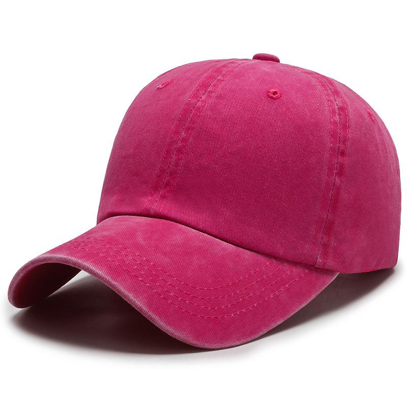Baseball Cap Women Men Unisex Washed Cotton Adjustable Solid Color Couple Cap Vintage Dad Hat Snapback Outdoor Sport Trucker Cap