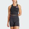 Adidas Adizero Maiou Crop Top de Alergare Gât Rotund Camisolă de Alergare Camisolă Femei Negru IL1482