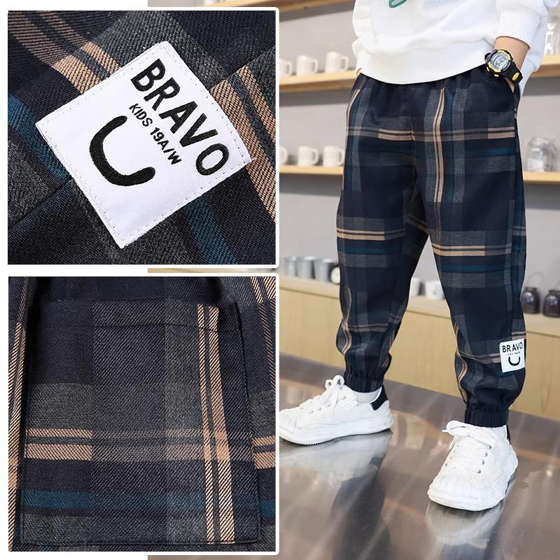 Pantaloni Carouri Bumbac Fashion Băieți Primăvară Toamnă Copil Mic Casual Copii Pantaloni Largi Pantaloni de Trening pentru Adolescenți Haine