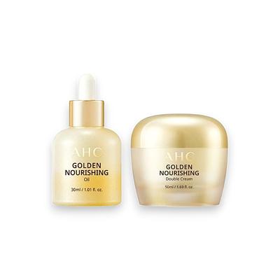 Zestaw Golden Nourishing - Olejek 30ml i Krem 50ml dla promiennego nawilżenia i witalności skóry