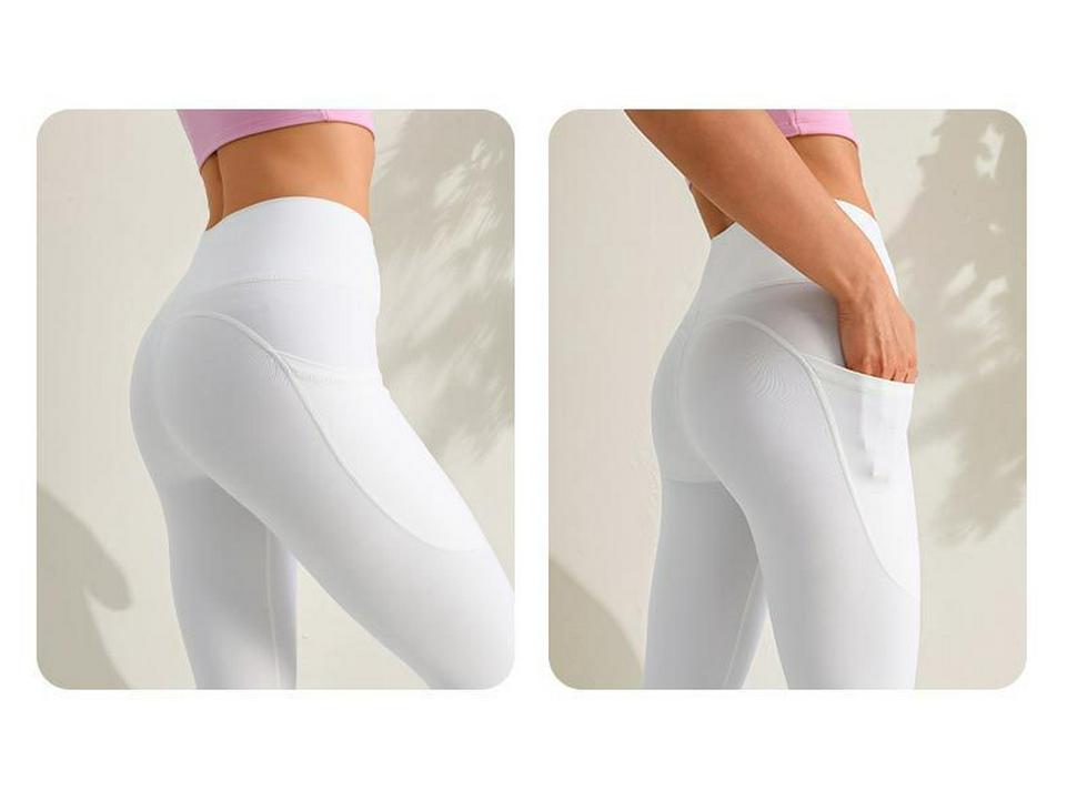 Women's Butt Lifting Yoga Pants with Side Pockets - Outdoor Fitness Leggings
