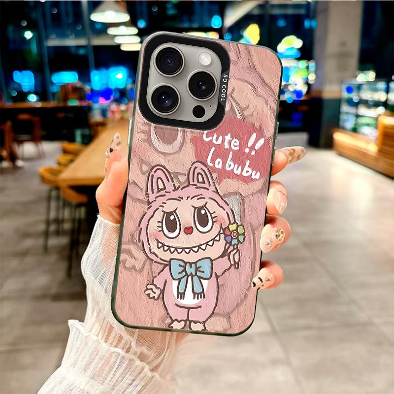 Labubu's Sweetheart Cuteness" Fashion Case for Oppo/Realme Series.Oppo A12,A1 Pro,A16K,Reno6 Lite,A3x,A32,A58,A17,Realme 7i,9i,V23,C15...