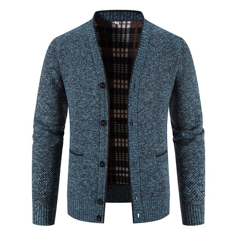 Men Cardigans Sweaters Winter Thicker Warm Cardigan Sweaterscoats Male Outwear V-neck Casual Slim Fit Sweaters