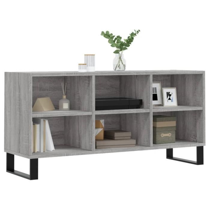 VidaXL Meuble TV sonoma gris 103,5x30x50 cm bois d'ingénierie 827002