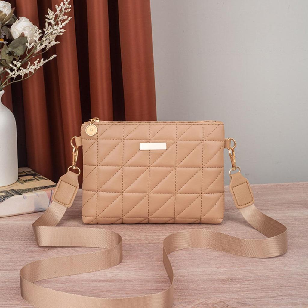 Dámská, Patchworková kostkovaná, Taška přes tělo, Odnímatelný ramenní popruh, Zapínání na zip, Denní kabelka, Kompaktní kabelka, Nezbytná pro každodenní použití