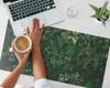 Desk Pad for Mouse, Keyboard and Laptop Leaf Wall 90x45 cm