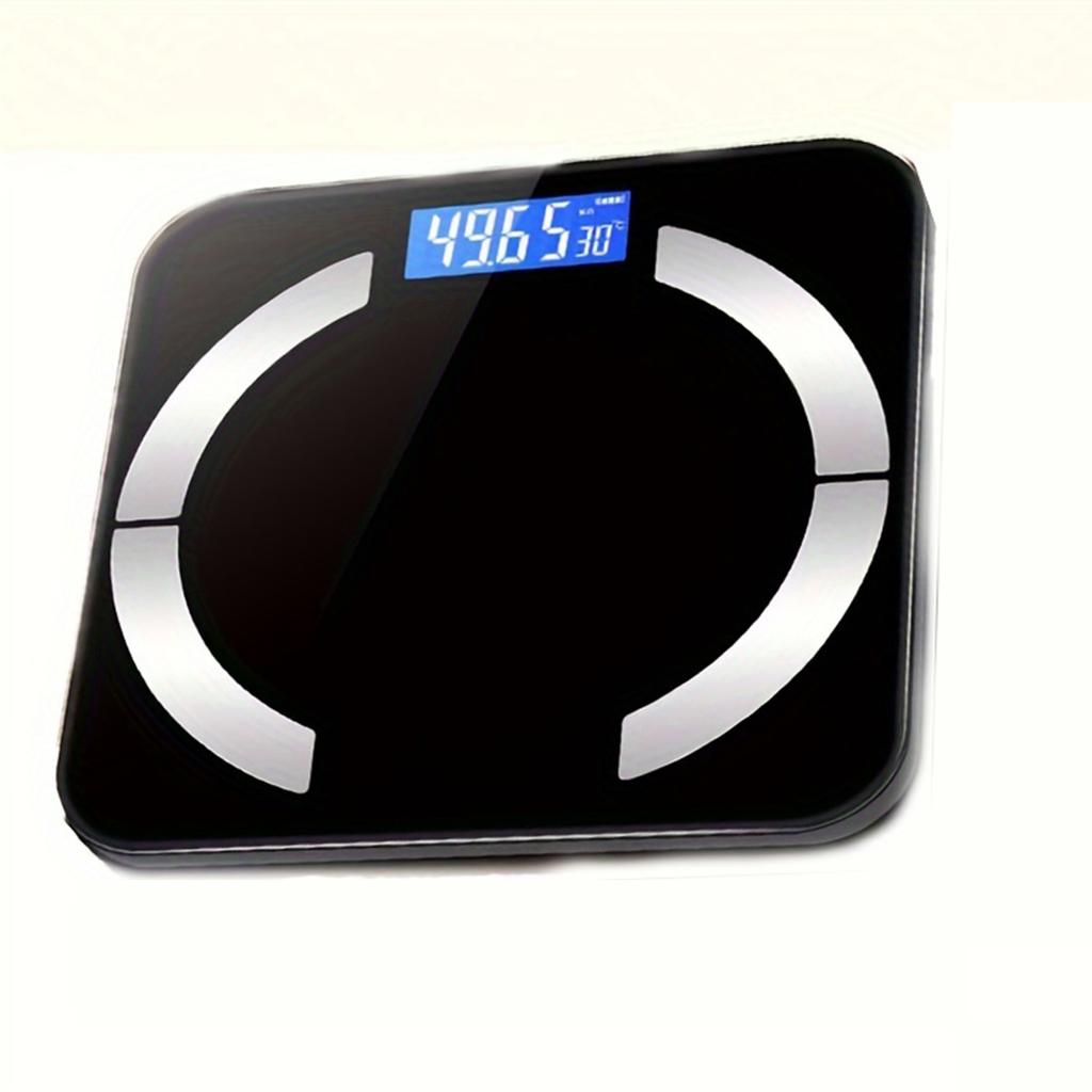 1pc Intelligent Digital LED Weighing Scale, Weighing Scale for Fat Measurement, Wireless AAP for Smart Phones.