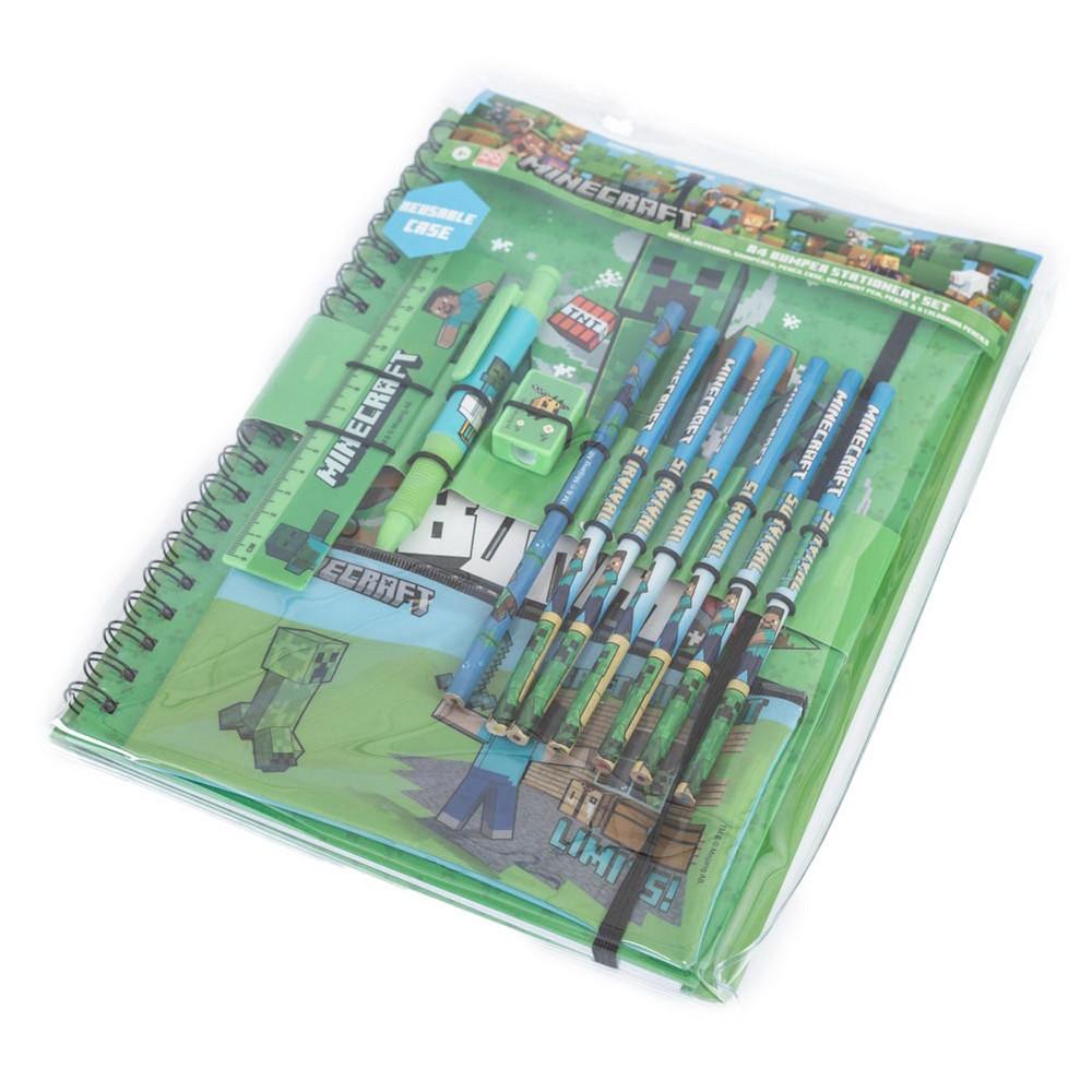 Minecraft Bumper Stationery Set (Pack of 12)