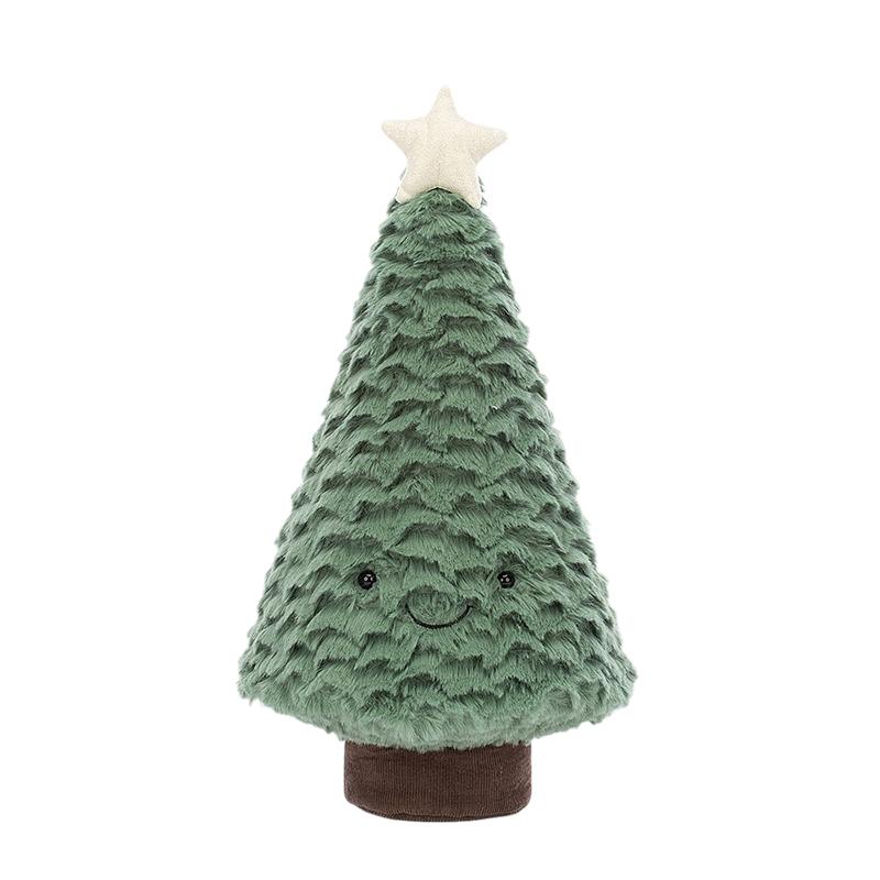 JELLYCAT Fun Items Series Blue Spruce Christmas Tree Small Cute Fun Doll Plush Doll 29cm Height