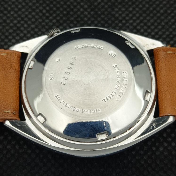 POUŽITÉ VINTAGE SEIKO 5 AUTOMATIC 6309A JAPONSKÉ PÁNSKE HODINKY S ORIGINÁLNYM CIFERNÍKOM a413523-2