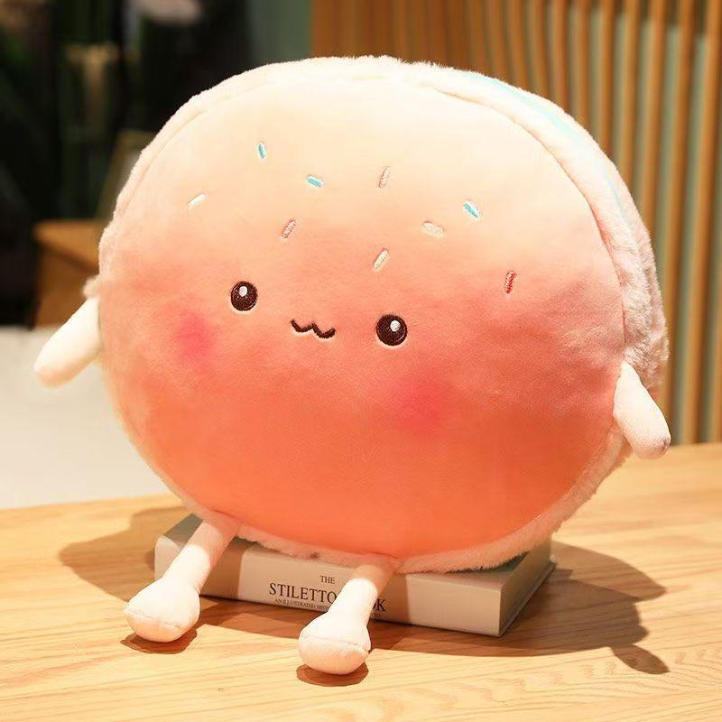 Hamburger Pluche Kussen - Hamburger Knuffelkussen - Voedsel Pluche Kussen - Woondecoratie Kerst Verjaardagscadeau Voor Kinderen 55cm