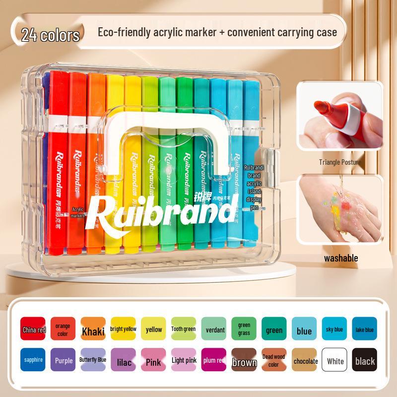 Non-Toxic Washable Watercolor Marker for Kids - Non-Bleed & Layerable