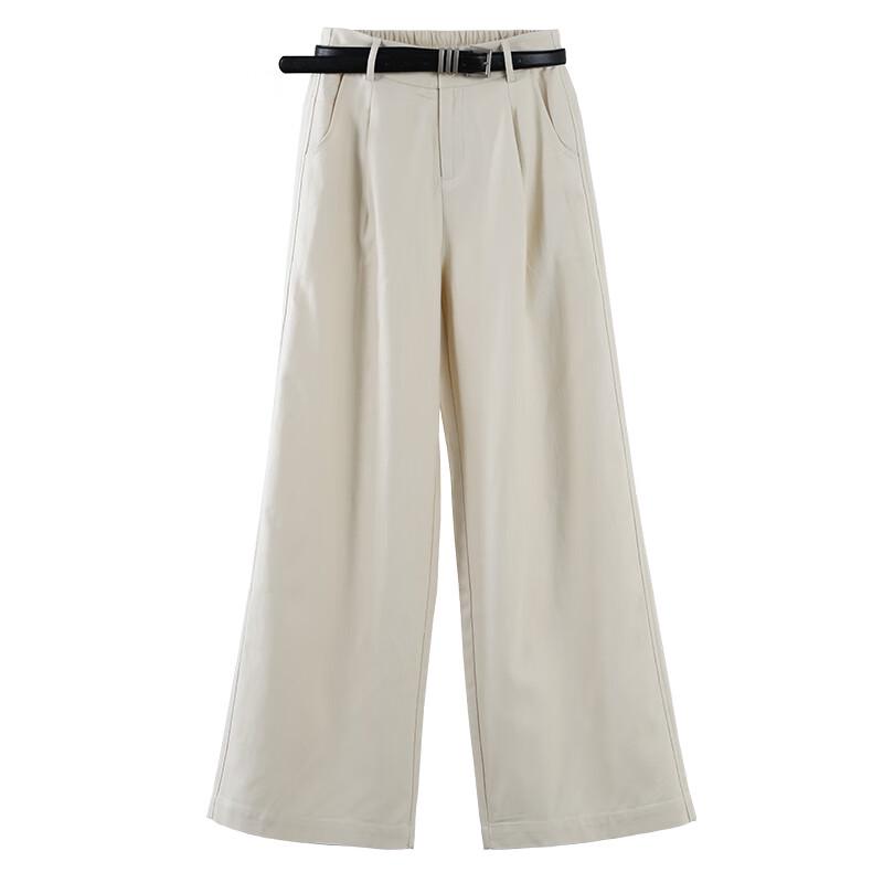 

Muzi Women s Straight-Leg Cotton Blend Pants S