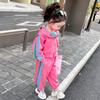 Ensemble à capuche tendance color block pour filles 2026