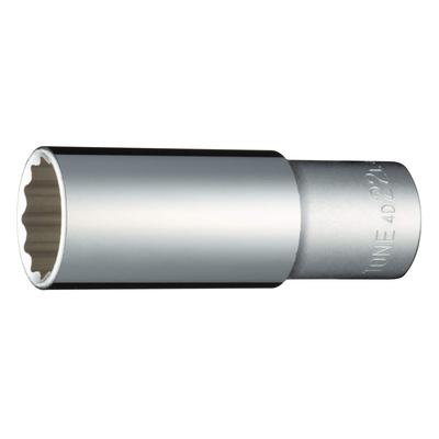 TONE Derin Soket Sürücü Açısı Genişliği Düzlükler Arasında 22mm (12 Kare) HP4D-22L 12,7 mm (1/2")