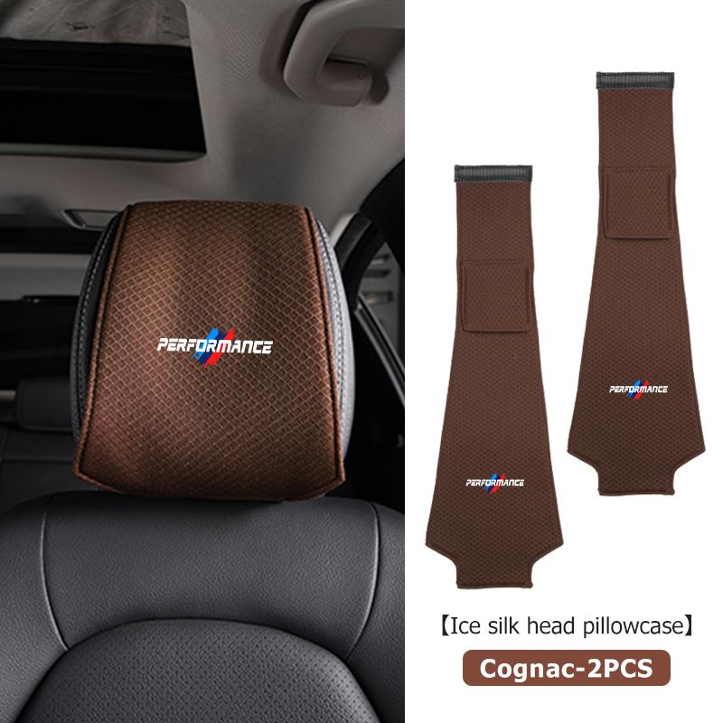 For BMW E36 Car Seat Headrest Cover Cushion Neck Pillow Protector Pad For BMW X1 X3 X4 X5 X7 G20 G38 F20 F39 F48 E46 E60 E36 E39