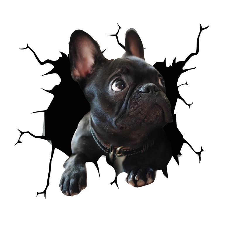 Animal Car Stickers Waterproof PVC Auto Scratch Occlude 3D Simulation Electrostatic Decal Car Window Home Decoration