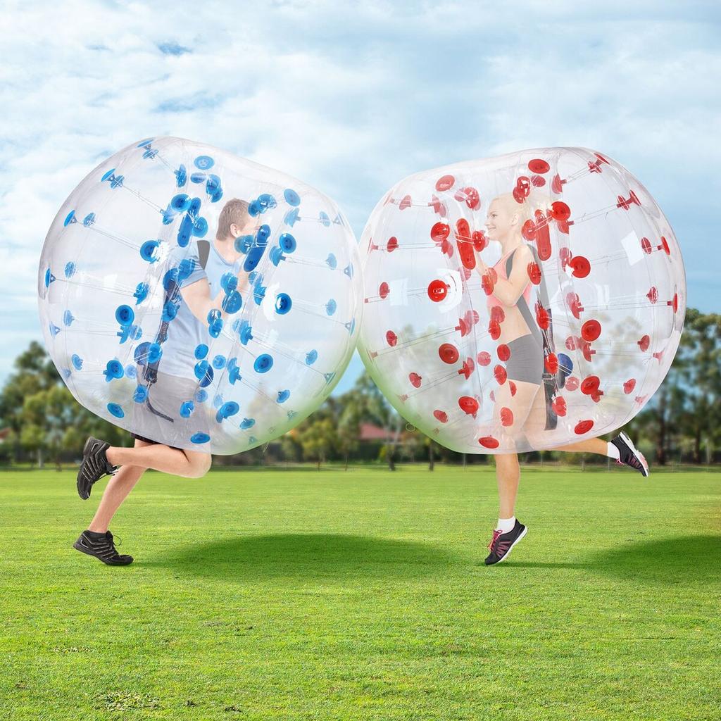 Inflatable Bumper Balls 2-Pack, 5FT/1.5M Body Sumo Zorb Balls for Teen & Adult, 0.8mm Thick PVC Human Hamster Bubble Balls for Outdoor Team Gaming