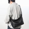 Simple soft-faced men's and women's bags, new retro fashion trendy large-capacity solid-color shoulder messenger bags