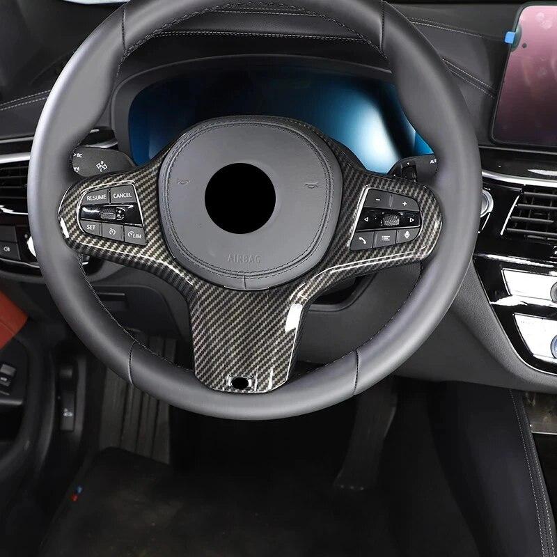 Dekorativní rámeček volantu, tlačítko M Sportovní nálepka pro BMW řady 5 G30 X3 G01 X4 G02 2018-22 Doplňky do interiéru auta